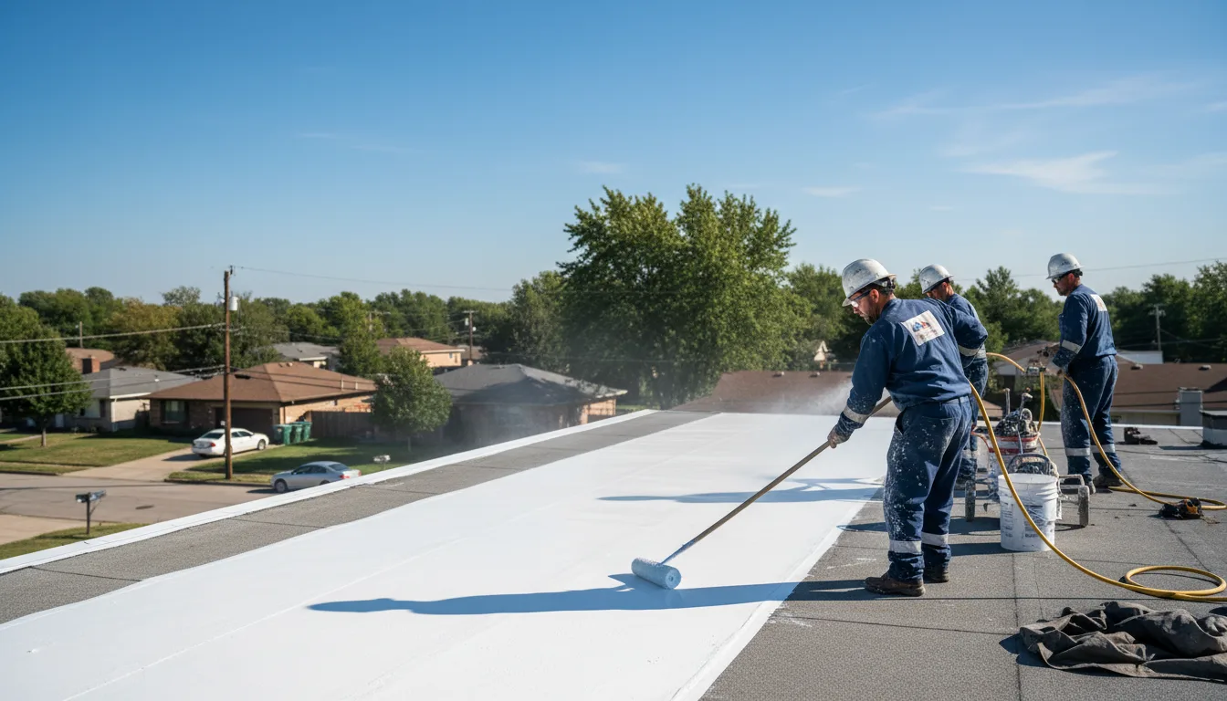 Commercial roof coating in Mullens, WV near me